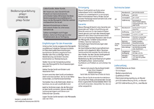 pH-Messgerät Hanna HI98108 pHep+ Pocketmeter, Bedienungsanleitung deutsch als PDF-Datei zum herunterladen und ausdrucken.
