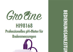Die Bedienungsanleitung für das GroLine Hand-pH-Meter HI98168 für Bodenmessungen als PDF zum herunterladen und ausdrucken