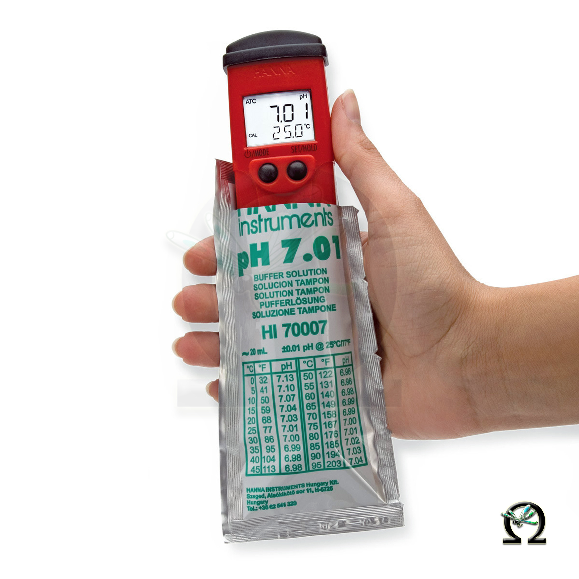 Hanna  pH-Messgerät HI98128 pH-Pocket-Tester pHep 5,Kalibrierung im Beutel